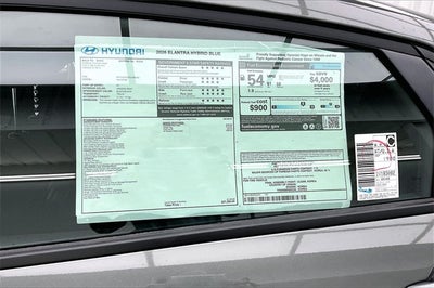 2026 Hyundai Elantra Hybrid Blue