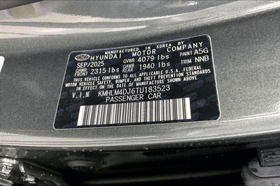 2026 Hyundai Elantra Hybrid Blue