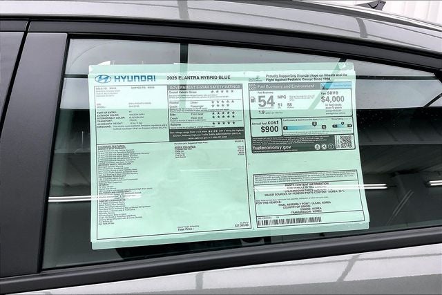 2026 Hyundai Elantra Hybrid Blue