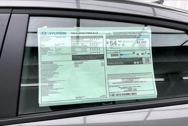 2026 Hyundai Elantra Hybrid Blue