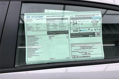 2026 Hyundai Elantra Hybrid Blue