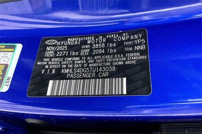 2026 Hyundai Elantra SEL Sport Premium