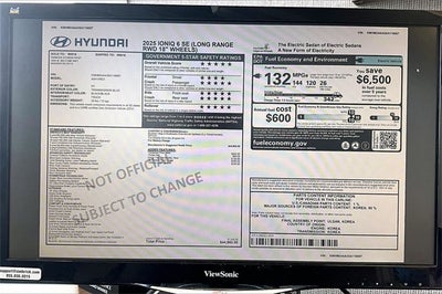 2025 Hyundai IONIQ 6 SE