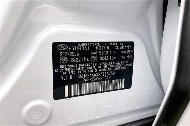 2025 Hyundai IONIQ 6 SE