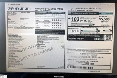 2025 Hyundai IONIQ 6 SEL