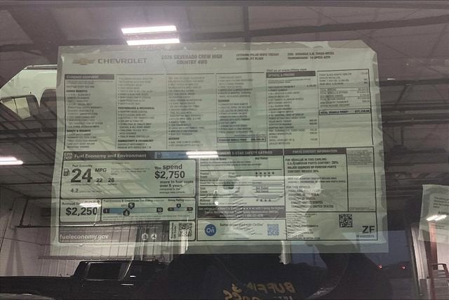 2026 Chevrolet Silverado 1500 High Country