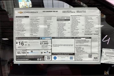 2026 Chevrolet Suburban RST