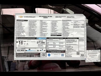 2026 Chevrolet Suburban High Country