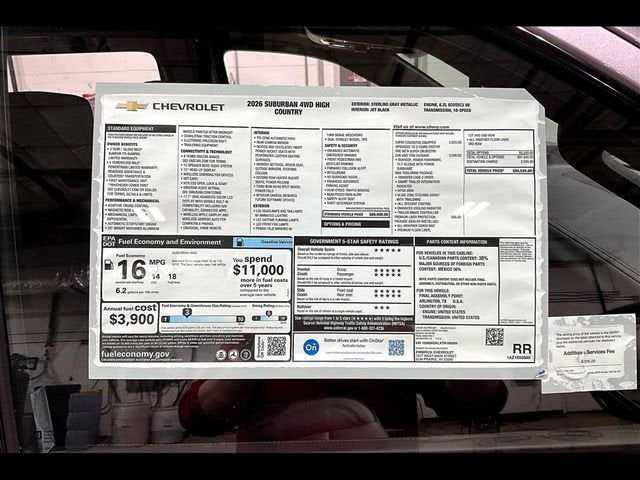 2026 Chevrolet Suburban High Country