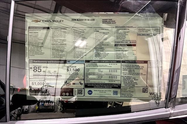 2026 Chevrolet Blazer EV SS