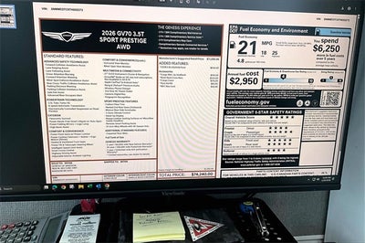 2026 Genesis GV70 3.5T SPORT PRESTIGE