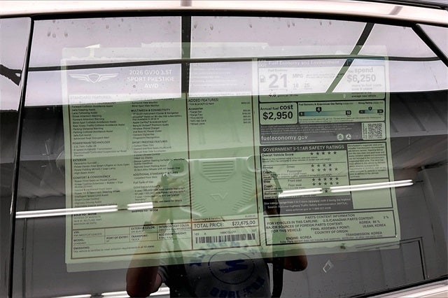 2026 Genesis GV70 3.5T SPORT PRESTIGE